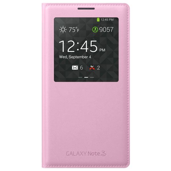Bao Da Galaxy Note 3 N9000 Flip S-View Chính Hãng - Soft Pink