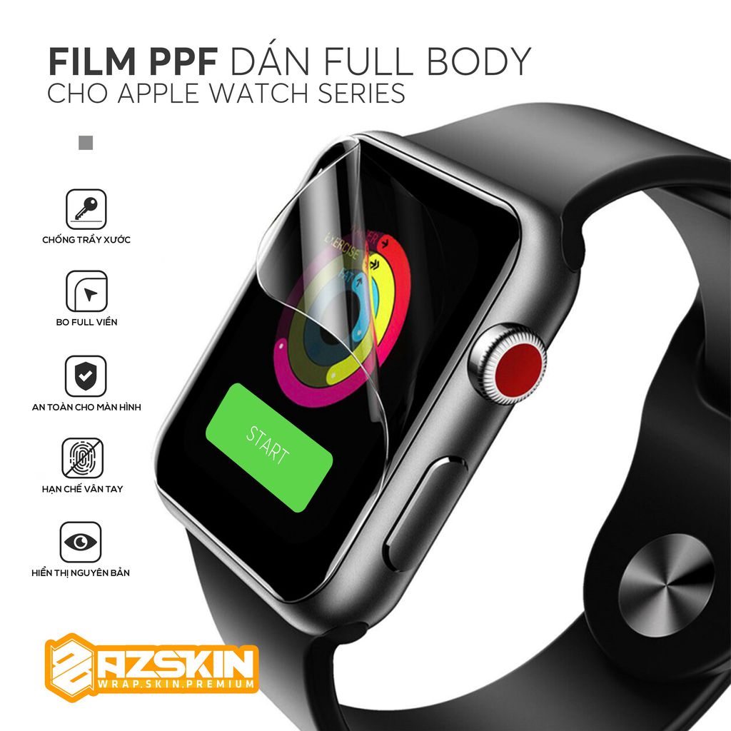 Miếng Dán Film Ppf Apple Watch Full Body | Dán Full Body & Màn Hình Apple  Watch