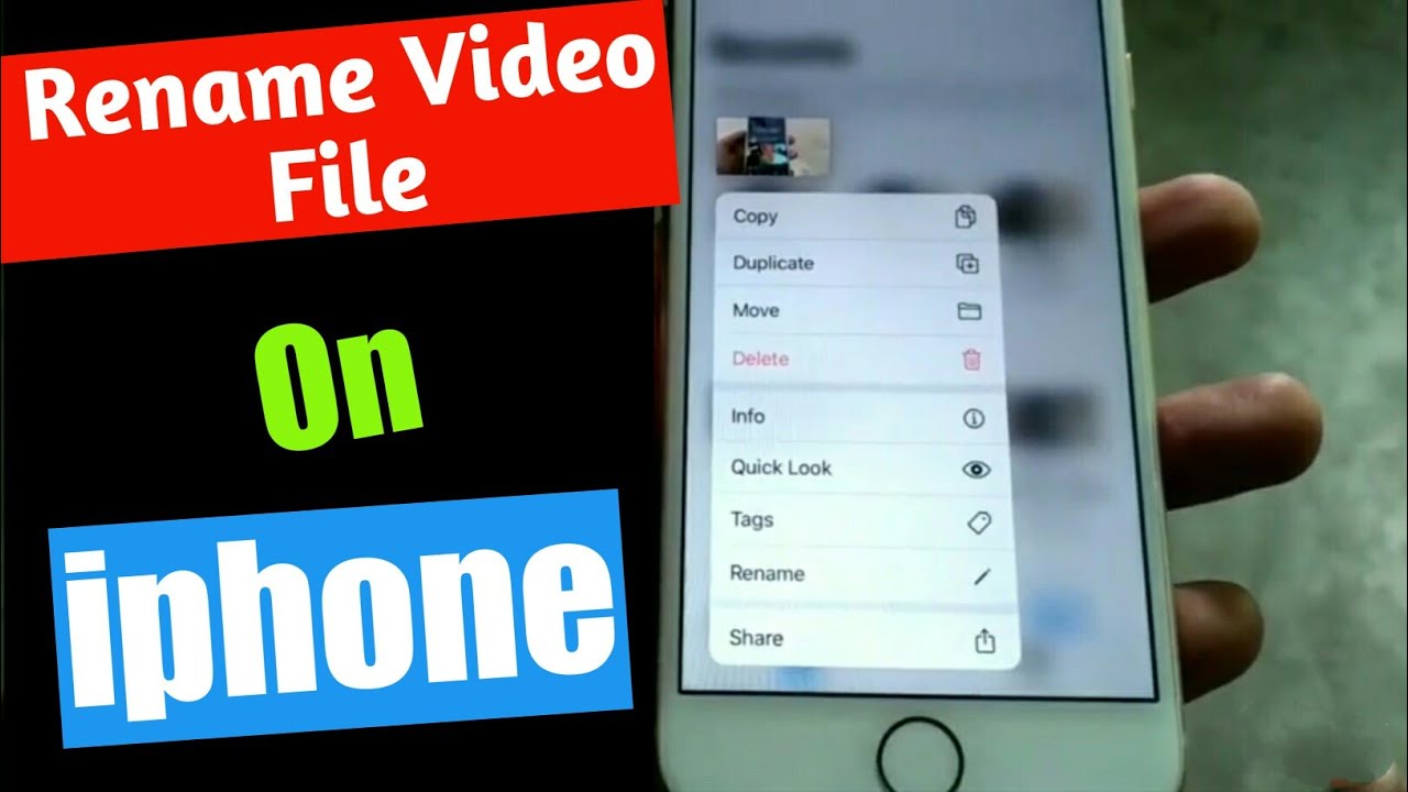 How To Rename Video File On Iphone - New Tricks - Youtube