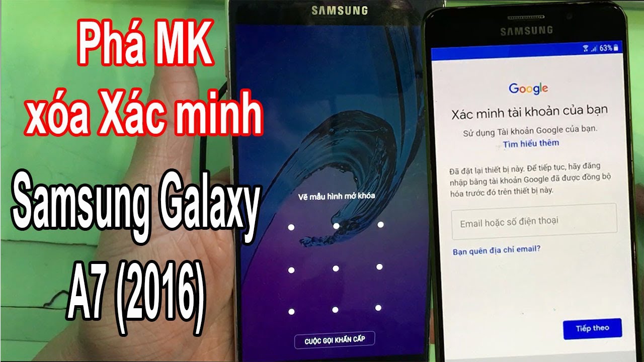 Phá Mật Khẩu Mở Khóa Samsung Galaxy A7 (2016) Sm-A710Fd - Youtube