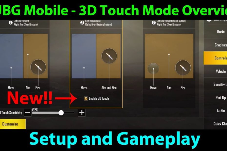 Pubg Mobile 0.4.0 Feature Highlight - 3D Touch Mode - Setup And Training  Mode Gameplay - Youtube