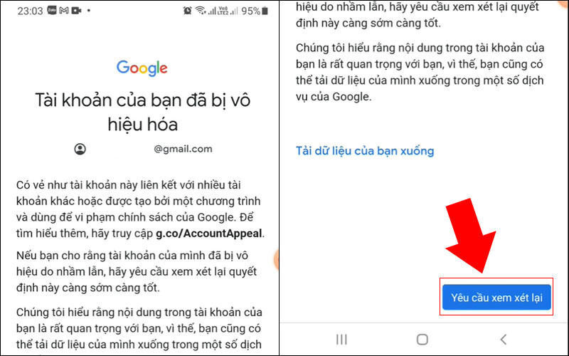 Cách Khắc Phục, Lấy Tại Tài Khoản Google, Gmail Bị Vô Hiệu Hoá Cực Dễ -  Thegioididong.Com