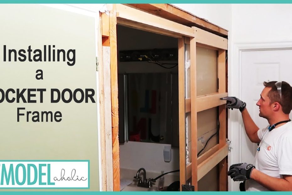 Installing A Pocket Door Frame In An Existing Wall - Youtube