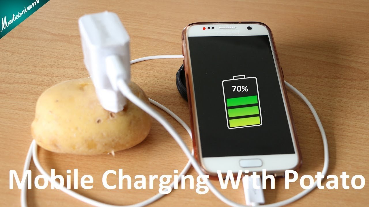 Can You Charge Your Phone With A Potato | Mobile Charging With A Potato  Facts. - Youtube