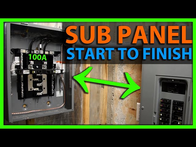 How To Install A Sub Panel Start To Finish! - Youtube