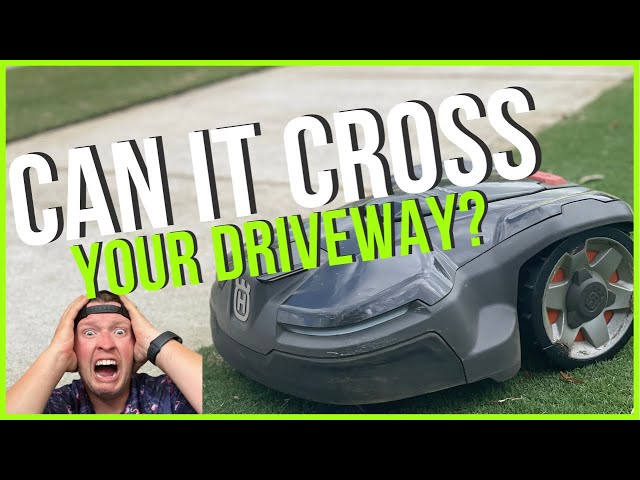 Can A Robot Mower Mow Across Your Driveway? - Youtube